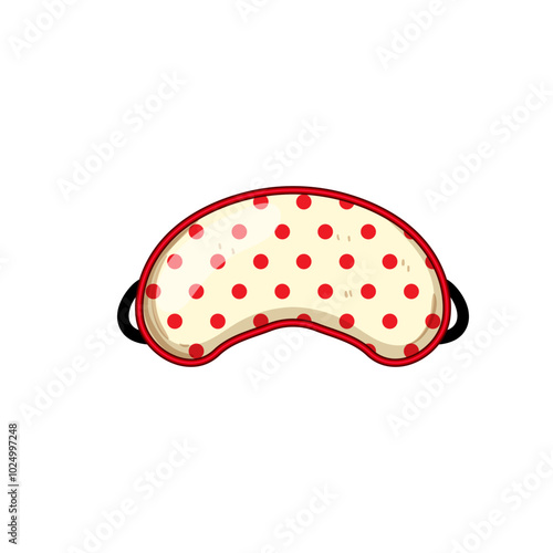 rest sleep mask eye cartoon. blockout soft, adjustable silk, cotton foam rest sleep mask eye sign. isolated symbol vector illustration