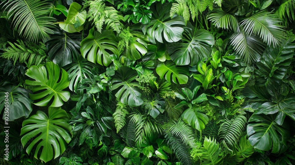 Lush Tropical Plant Wall in Luxury Spa, vibrant greenery enhancing relaxation and tranquility, serene ambiance for rejuvenation and wellness Lush Tropical Plant Wall in Luxury Spa, vibrant greenery enhancing relaxation and tranquility, serene ambiance for rejuvenation and wellness