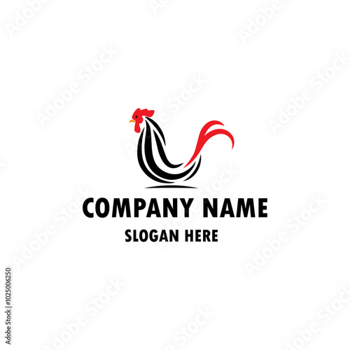 Chicken logo, chicken mascot, chicken character. Suitable for restaurant logo. Vector of chicken character.