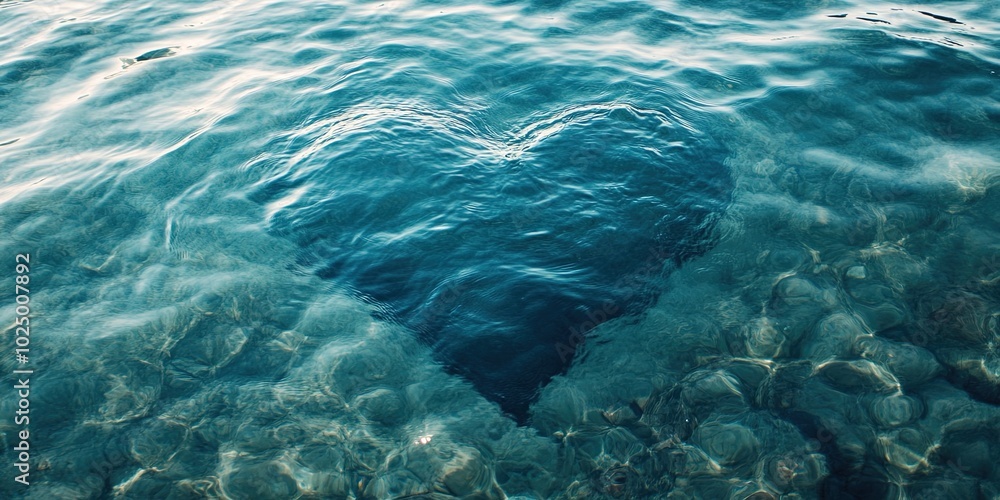 Fototapeta premium heart shaped water 