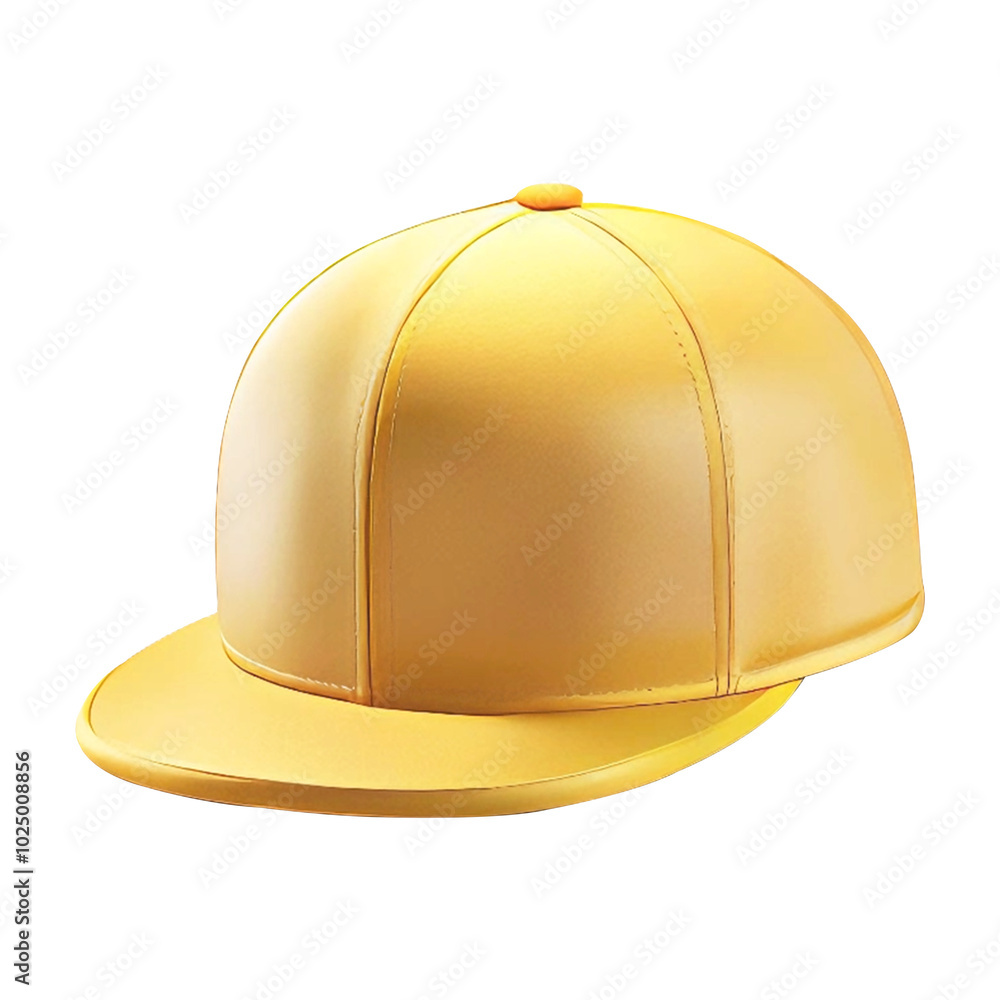 Fototapeta premium yellow baseball cap isolated