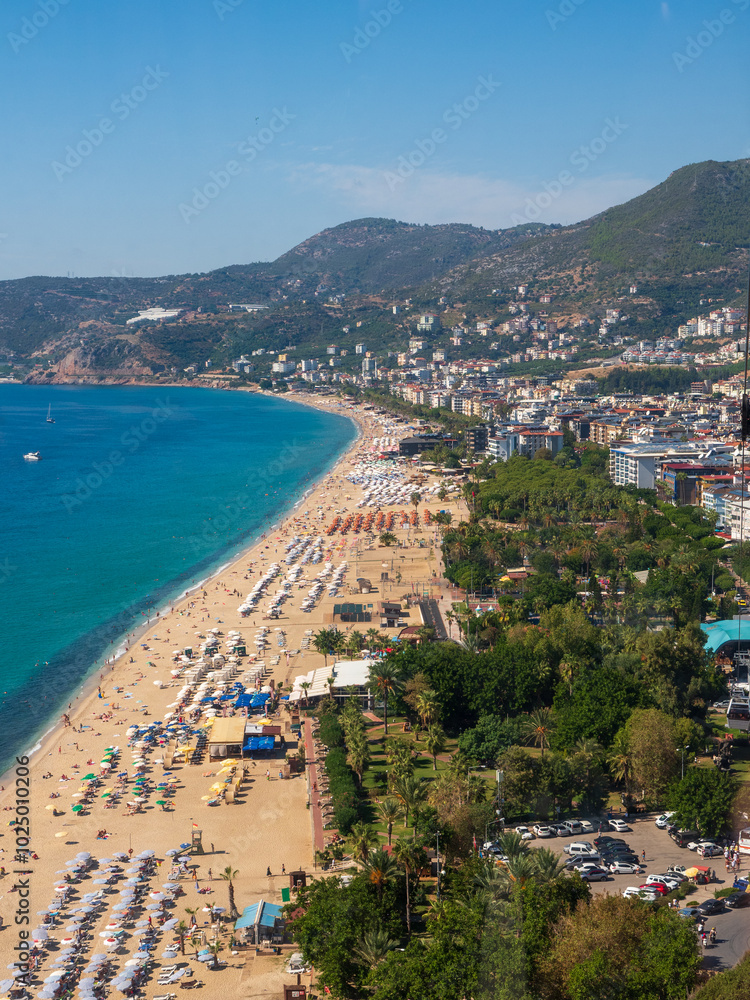 Naklejka premium Ceopatra beach and town