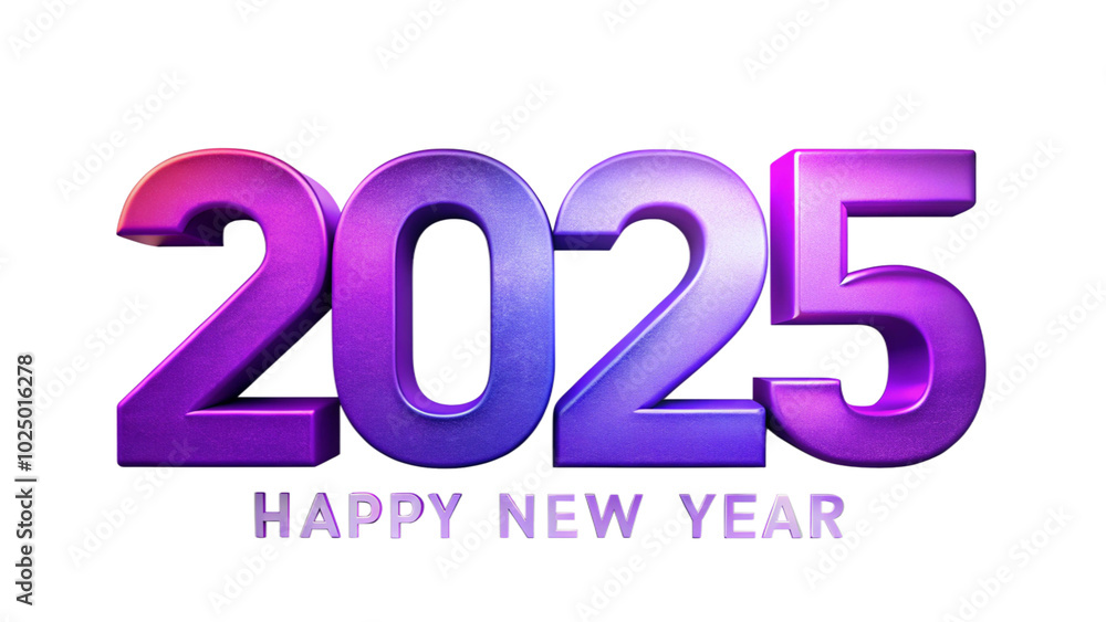Vibrant Happy New Year 2025 Text with Glitter Effect Vibrant Happy New Year 2025 Text with Glitter Effect