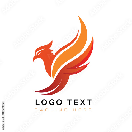 Fire Bird Phoenix Logo design
