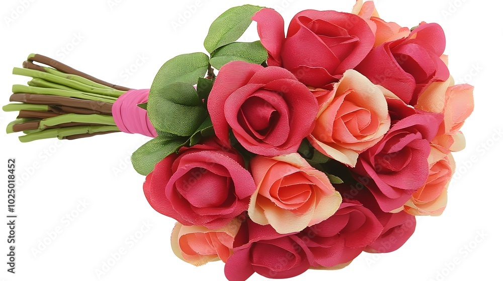 Closeup of a beautiful bouquet of soft pink and deep red rose flowers on an isolated background The roses have delicate petals and a romantic elegant appearance perfect for floral decor gifts Closeup of a beautiful bouquet of soft pink and deep red rose flowers on an isolated background The roses have delicate petals and a romantic elegant appearance perfect for floral decor gifts