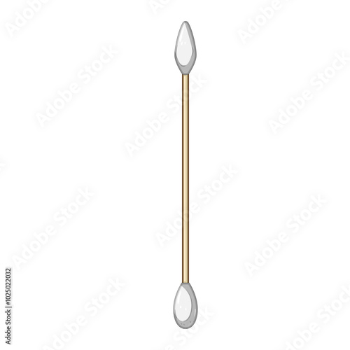 contamination sterile swab cartoon. infection cleanliness, laboratory medical, microbiology diagnostics contamination sterile swab sign. isolated symbol vector illustration