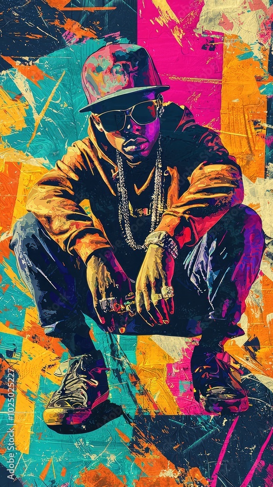 Colorful Hip Hop Concert Poster Art Design Colorful Hip Hop Concert Poster Art Design