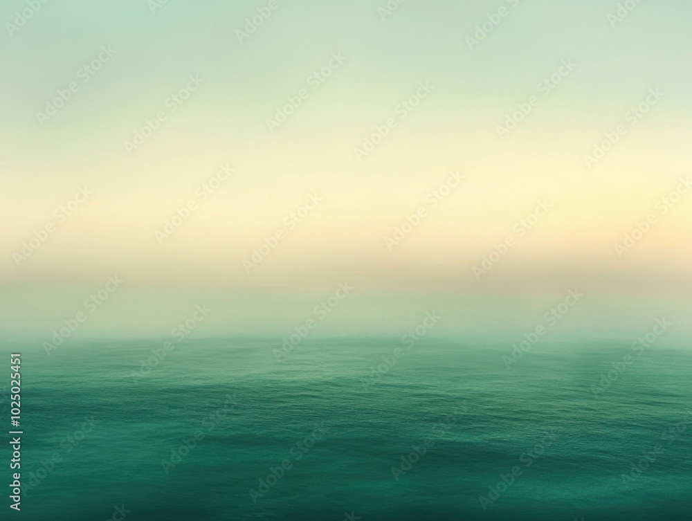 Fototapeta premium Smooth gradient from deep green to soft mint.