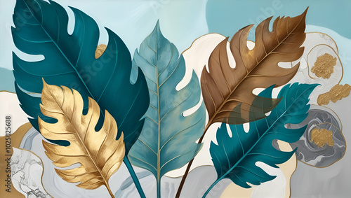 feathers on a white