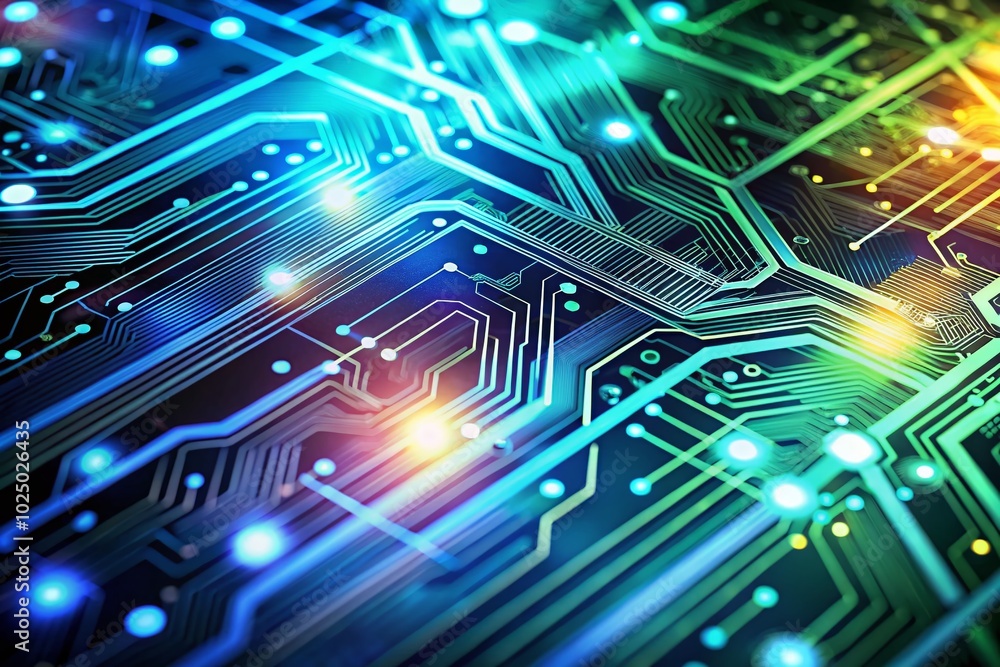 Abstract Circuit Board Technology Background with Copy Space for Innovation and Futuristic Designs Abstract Circuit Board Technology Background with Copy Space for Innovation and Futuristic Designs