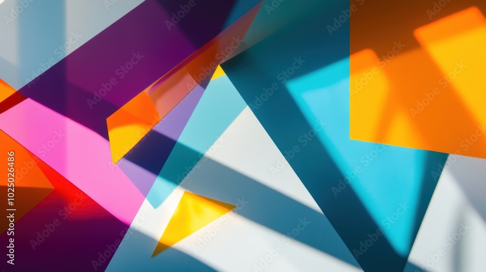 overlapping geometric shapes in vibrant colors overlapping geometric shapes in vibrant colors