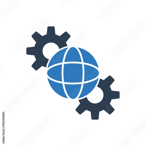 Internet Setting Icon Sign Symbol