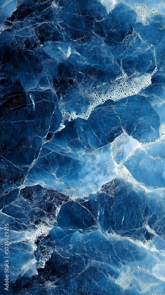 Obraz premium Blue Marble Texture Background for Design