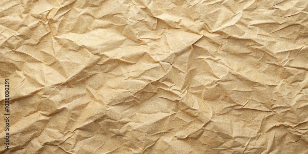 Textured beige paper background with natural folds and soft light leading lines Textured beige paper background with natural folds and soft light leading lines