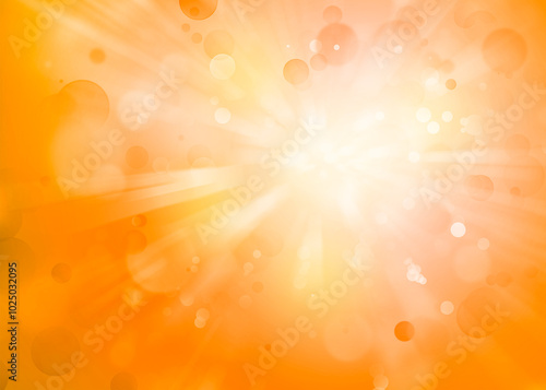 Abstract orange explosion background photo