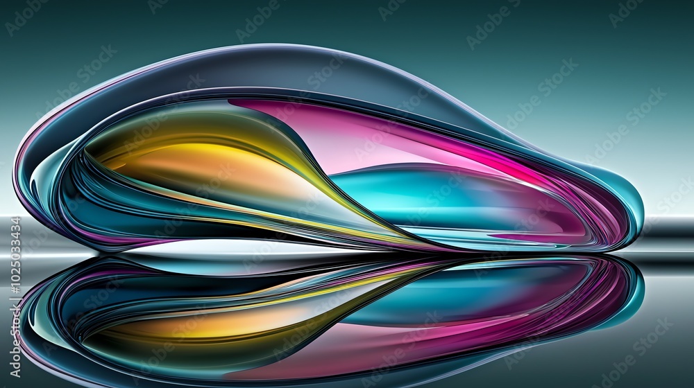 A vibrant, abstract design featuring smooth, flowing shapes and a reflective surface, showcasing a dynamic blend of colors. A vibrant, abstract design featuring smooth, flowing shapes and a reflective surface, showcasing a dynamic blend of colors.