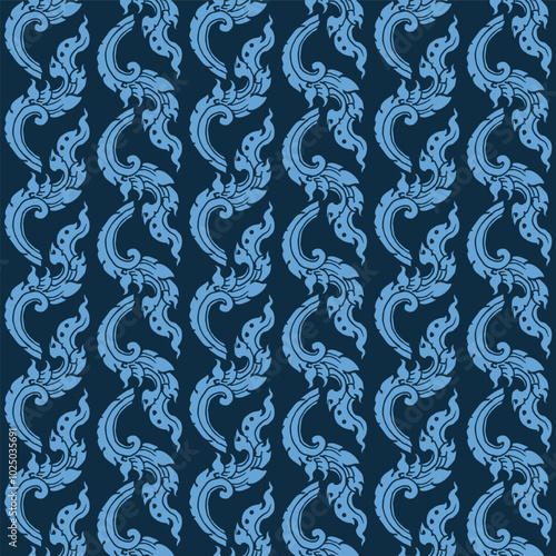 Thai style Abstract pattern. Seamless vector background. Ornament for fabric, wallpaper, packaging. Decorative print 3
