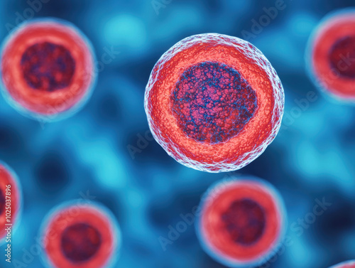 Exploring Stem Cells Microscopic Insights into Human and Embryonic Cell Research Concept Stem Cell Research, Human Cells, Embryonic Cells, Microscopic Insights, Cell Biology