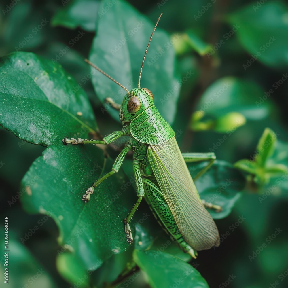 green grasshopper that sits hidden between leaves
green grasshopper that sits hidden between leaves