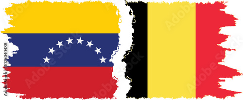 Belgium and Venezuela grunge flags connection, vector Free Download Belgium and Venezuela grunge flags connection, vector - GFXLoad