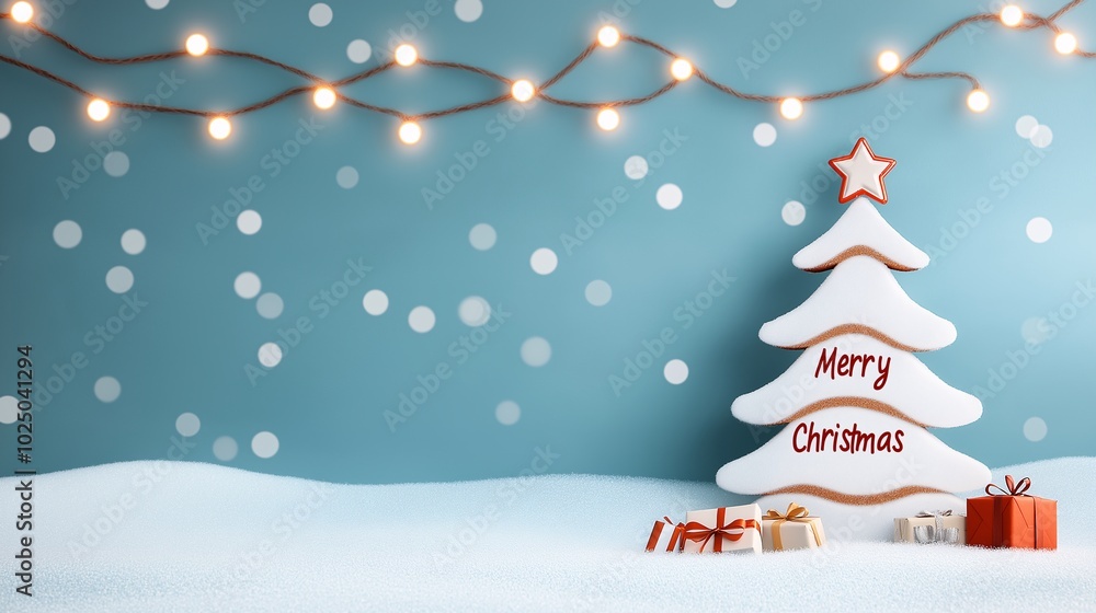 Festive Christmas Tree with Lights and Decorations Festive Christmas Tree with Lights and Decorations
