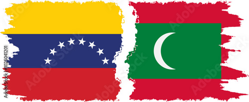 Maldives and Venezuela grunge flags connection, vector Free Download Maldives and Venezuela grunge flags connection, vector - GFXLoad