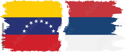 Serbia and Venezuela grunge flags connection, vector Free Download Serbia and Venezuela grunge flags connection, vector - GFXLoad