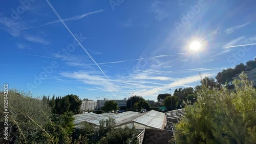 Sunrise Timelapse with Cloud Variations from Southern France
