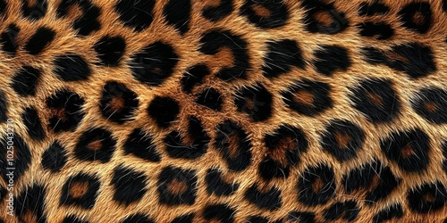 Leopard skin texture for background (real fur) , isolated on white background, , copy space for text,