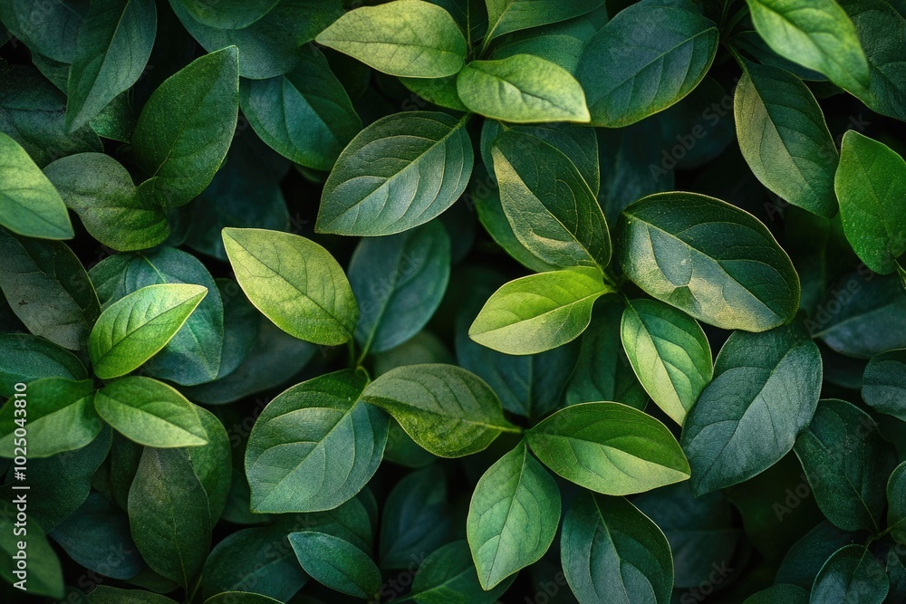 Dark green foliage creating dense natural background Dark green foliage creating dense natural background