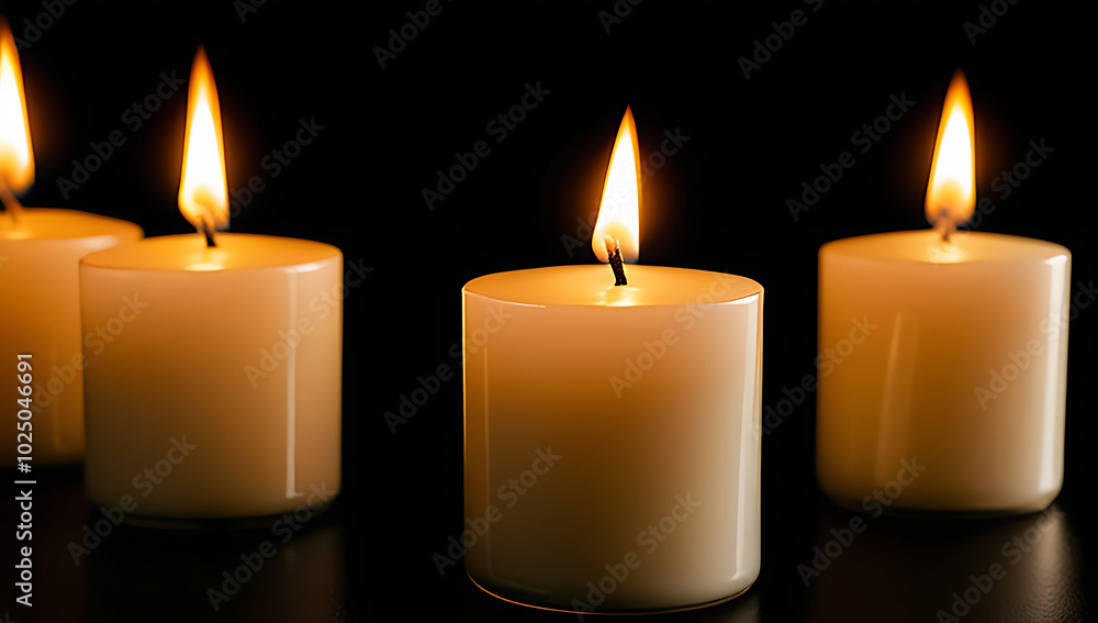 candles burning dark focus one foreground candles burning dark focus one foreground