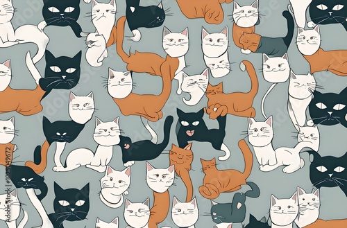 Cats patter design  all wallpaper