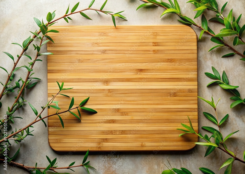Beautifully Crafted Bamboo Board with Natural Branches for Sustainable Home Décor and Eco-Friendly Lifestyle Solutions Beautifully Crafted Bamboo Board with Natural Branches for Sustainable Home Décor and Eco-Friendly Lifestyle Solutions