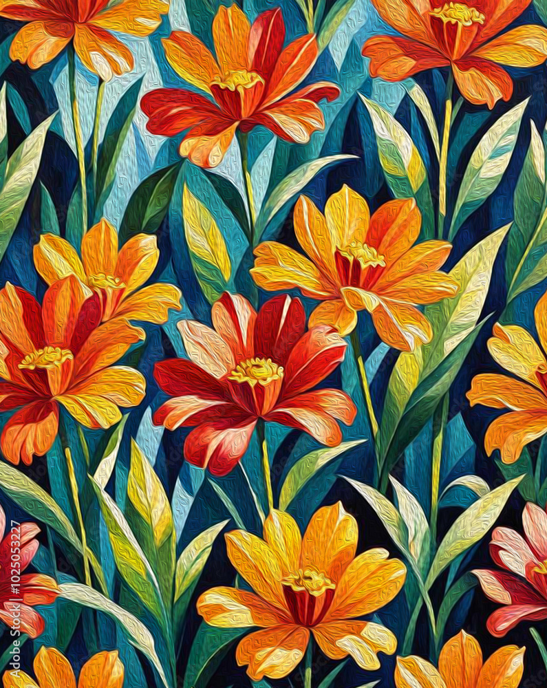 Botanical pattern for printing on wall decorations, covers. Artistic brush strokes. Botanical pattern for printing on wall decorations, covers. Artistic brush strokes.