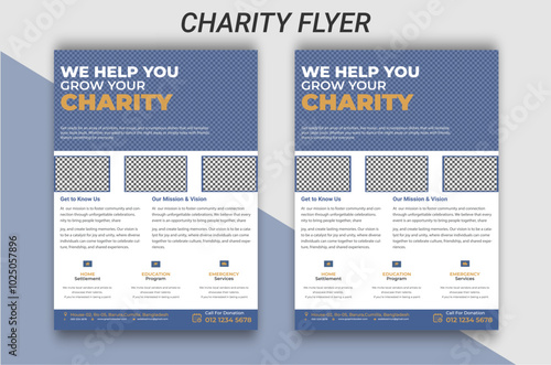 Versatile Charity Flyer Design Template for Nonprofits and Fundraising Campaigns | Fully Customizable, Professional, and High-Quality Layout for Donation Drives, Charity Events, Volunteer Recruitment,