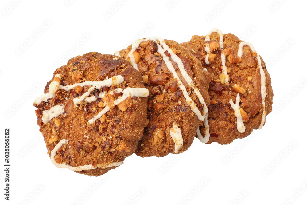 Chocolate chip cookies isolated on transparent background Chocolate chip cookies isolated on transparent background