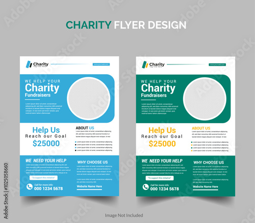 Versatile Charity Flyer Design Template for Nonprofits and Fundraising Campaigns | Fully Customizable, Professional, and High-Quality Layout for Donation Drives, Charity Events, Volunteer Recruitment,