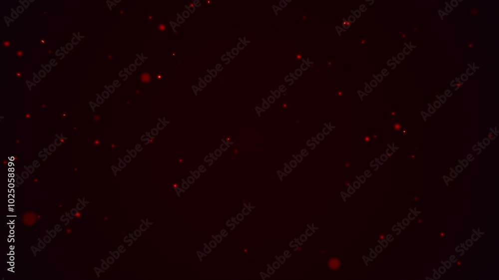 Background of red flying particles into the camera, abstract fire particles Background of red flying particles into the camera, abstract fire particles