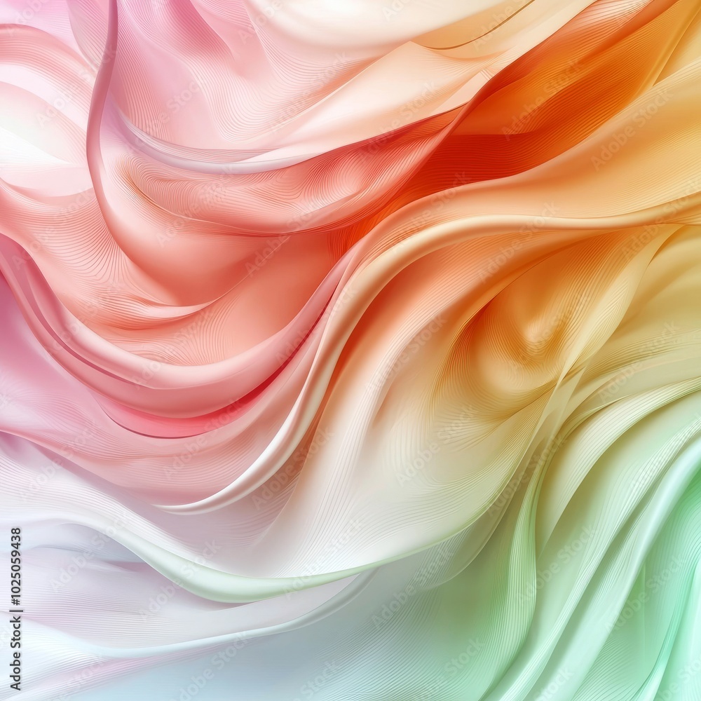 Obraz premium Smooth abstract texture with pastel hues and fluid shapes. Creative backgrounds, web design, creative projects