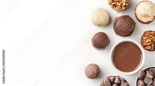 Wallpaper Mural Decadent Dark Chocolate Delight - Indulge in Silky Artisan Desserts with Elegant Flavor Combinations for a Luxurious Treat Experience Torontodigital.ca