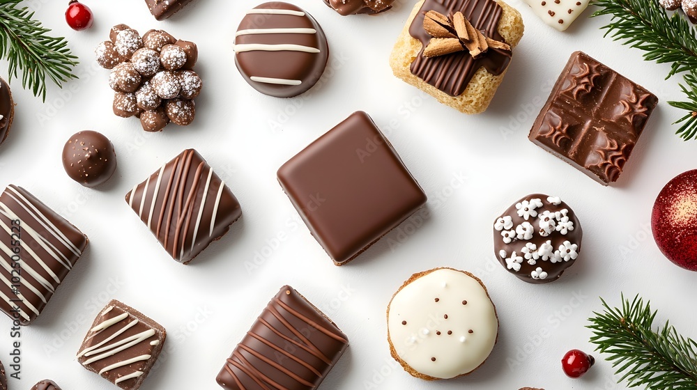 Decadent Dark Chocolate Drizzle - Indulge in Silky Smooth Artisan Treats Surrounded by Festive Sweet Desserts for a Luxurious Experience Decadent Dark Chocolate Drizzle - Indulge in Silky Smooth Artisan Treats Surrounded by Festive Sweet Desserts for a Luxurious Experience