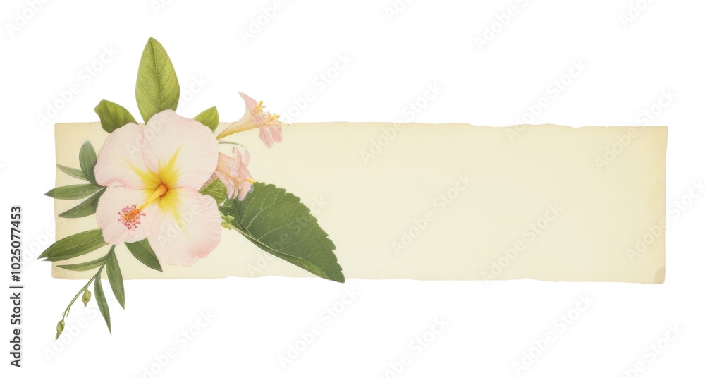 Obraz premium PNG Tropical flowers plant petal leaf.
