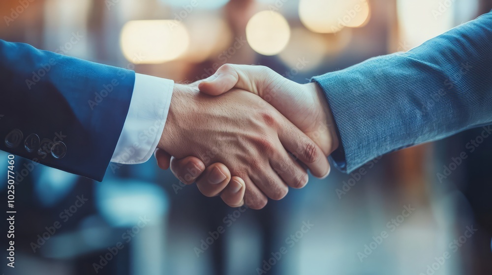 Securing the Deal: A powerful handshake seals a business agreement, symbolizing trust, collaboration, and mutual success. The image evokes confidence and partnership. Securing the Deal: A powerful handshake seals a business agreement, symbolizing trust, collaboration, and mutual success. The image evokes confidence and partnership.