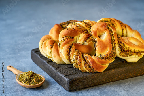 Swirl buns with zaatar  photo