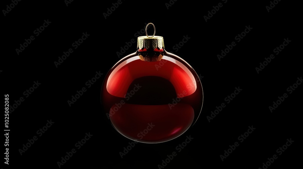 The Hanging Red Christmas Ornament The Hanging Red Christmas Ornament
