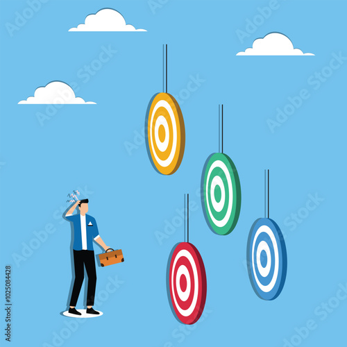Businessman found many targets and didn't know how to choose