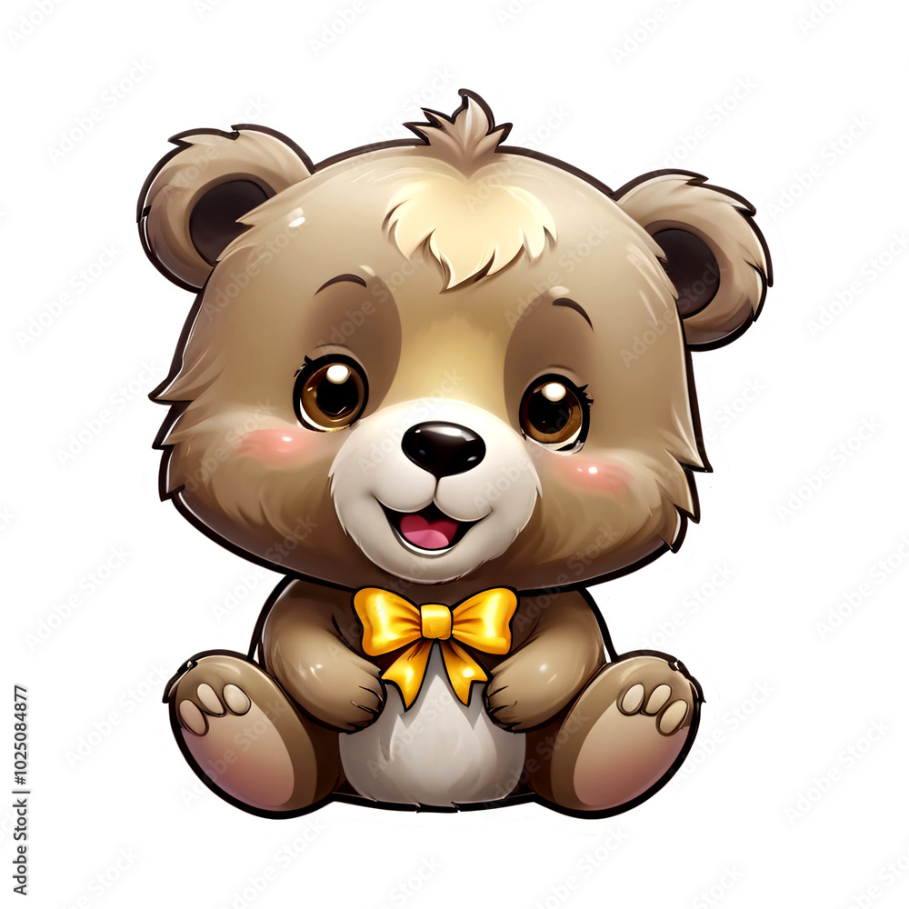 Fototapeta premium Brown Bear Sticker