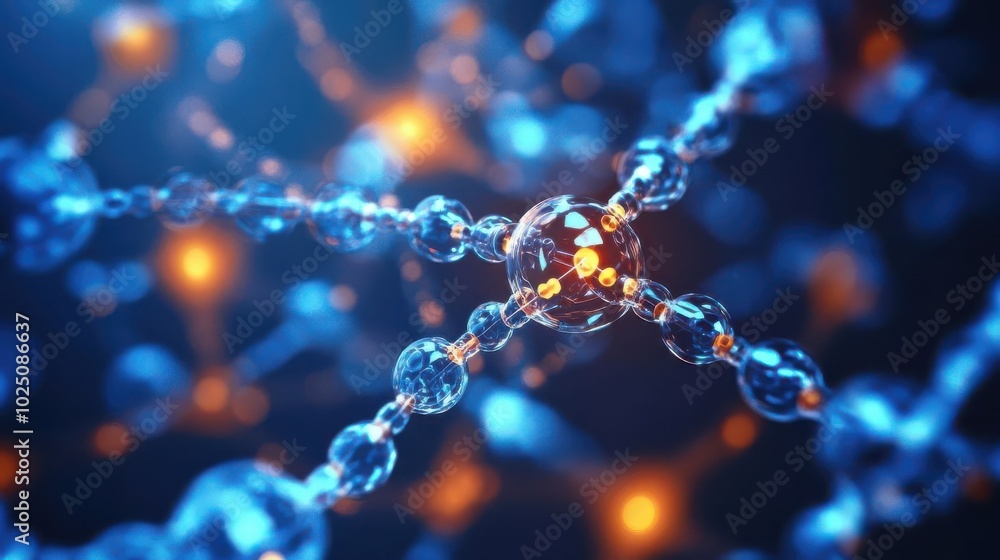 Abstract image of molecular pathways being activated by new drugs, Drug Discovery, molecular biology, research, innovation Abstract image of molecular pathways being activated by new drugs, Drug Discovery, molecular biology, research, innovation