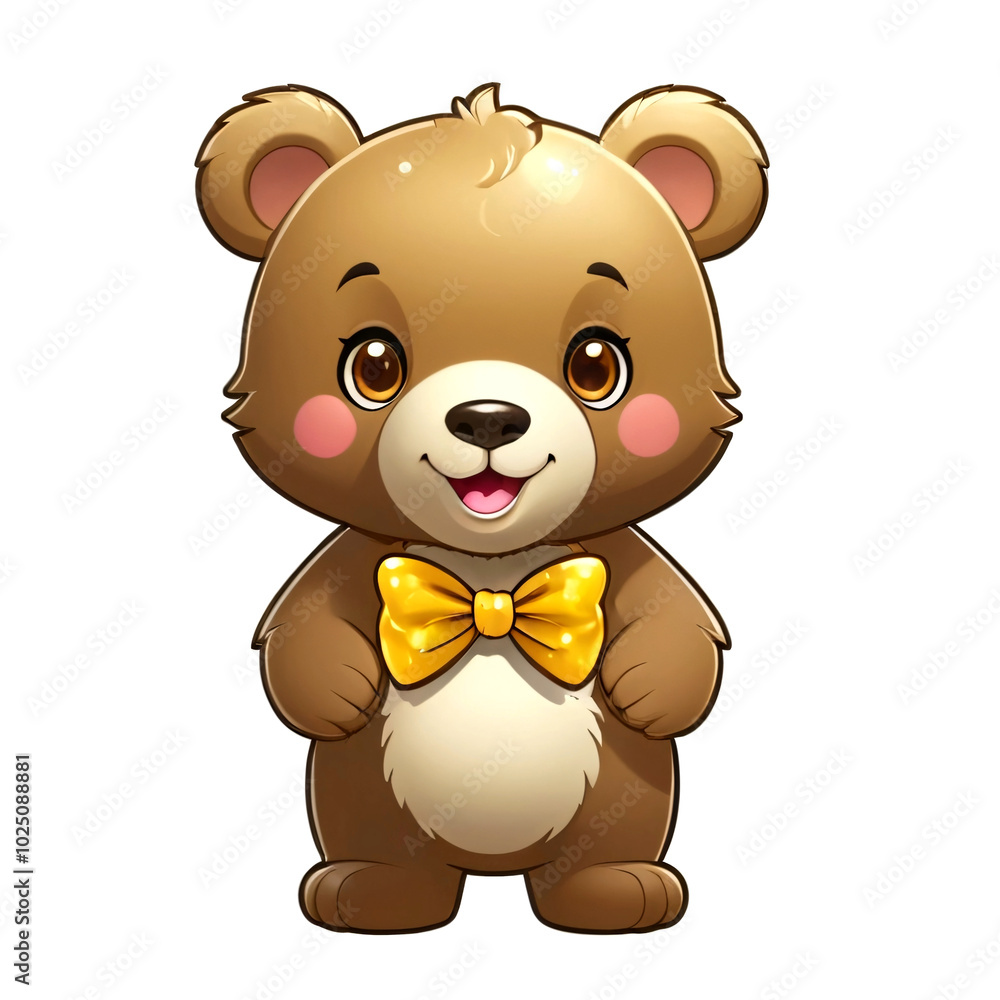 Obraz premium Brown Bear Sticker