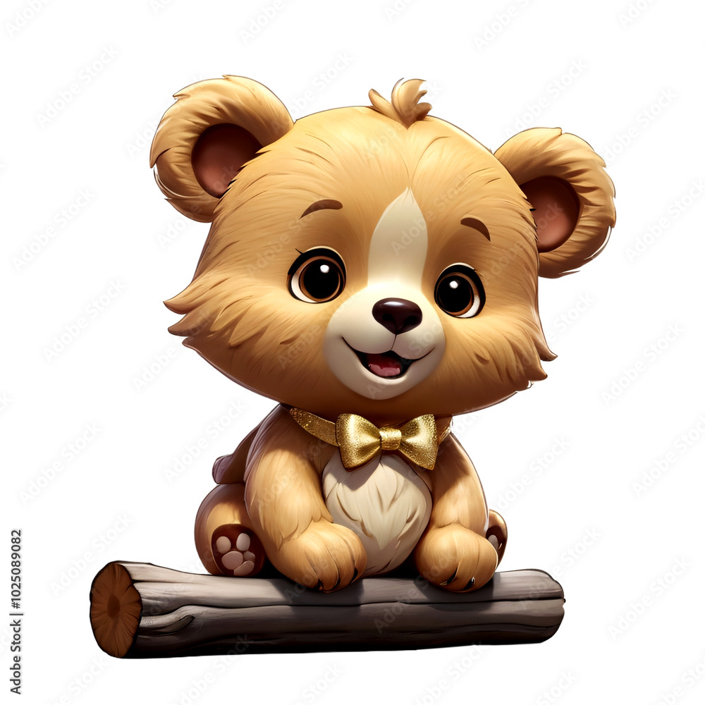 Fototapeta premium Brown Bear Sticker